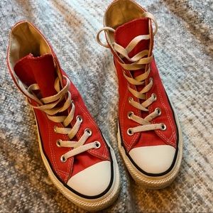 Red Converse High Tops